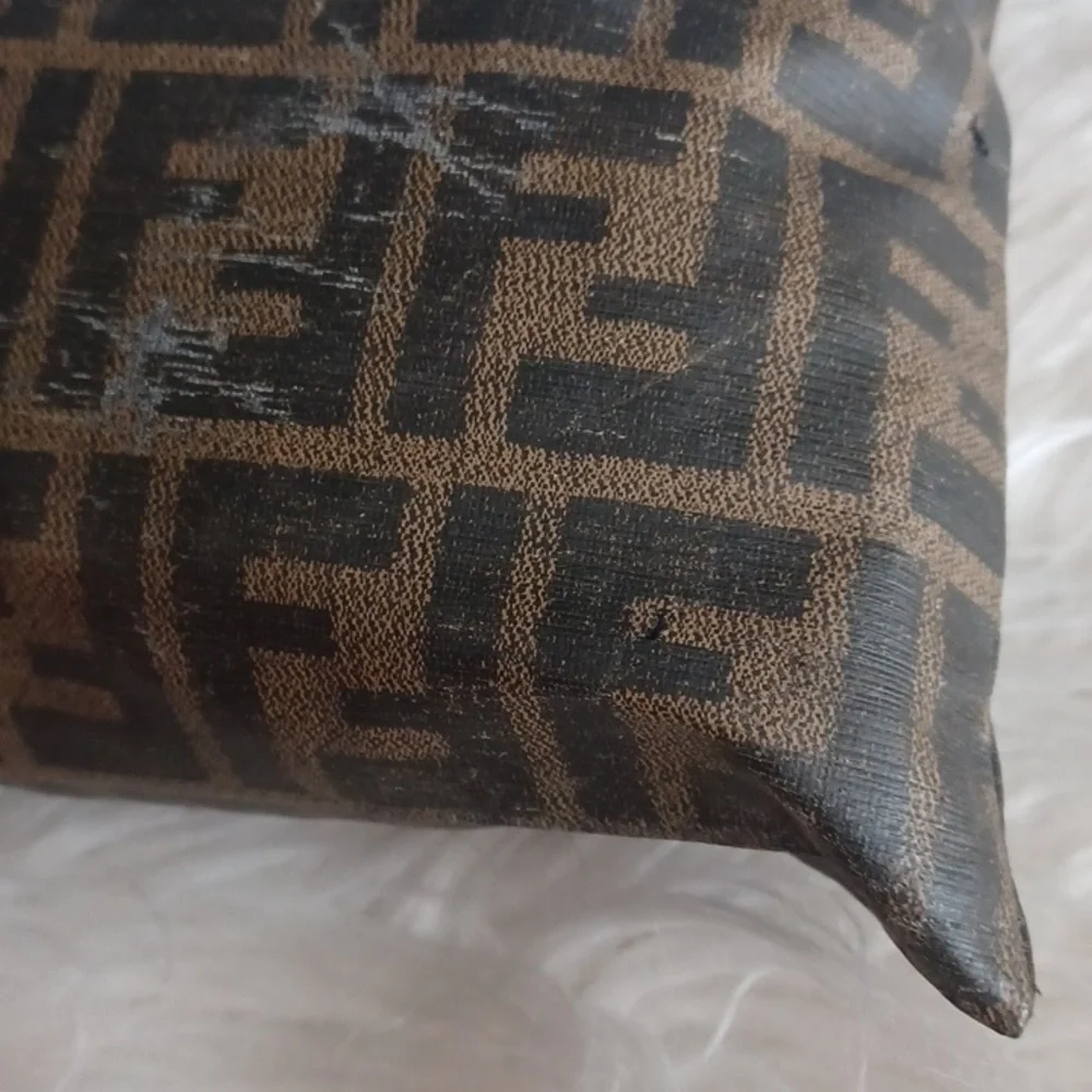 Vintage Fendi Brown Monogram Pouch
